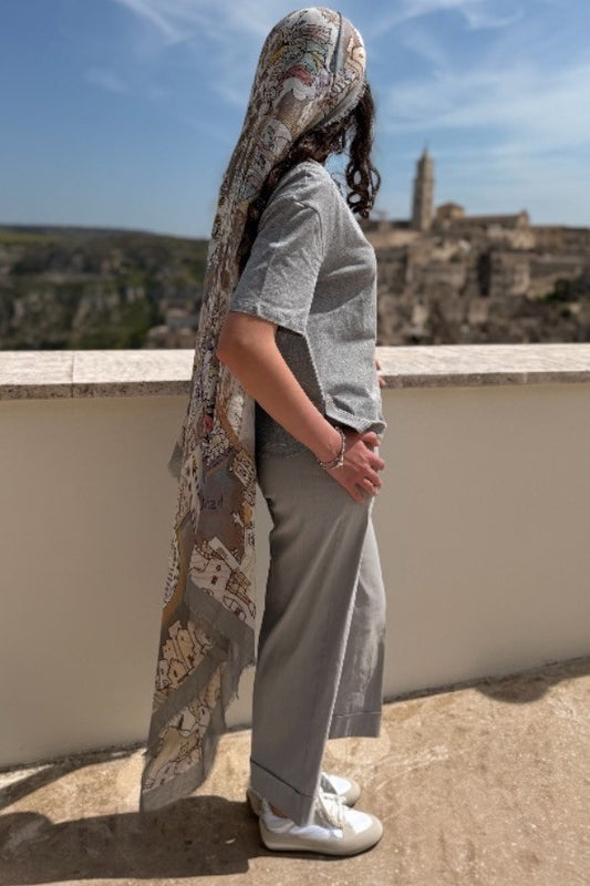 Foulard  Matera in modal e cashmere