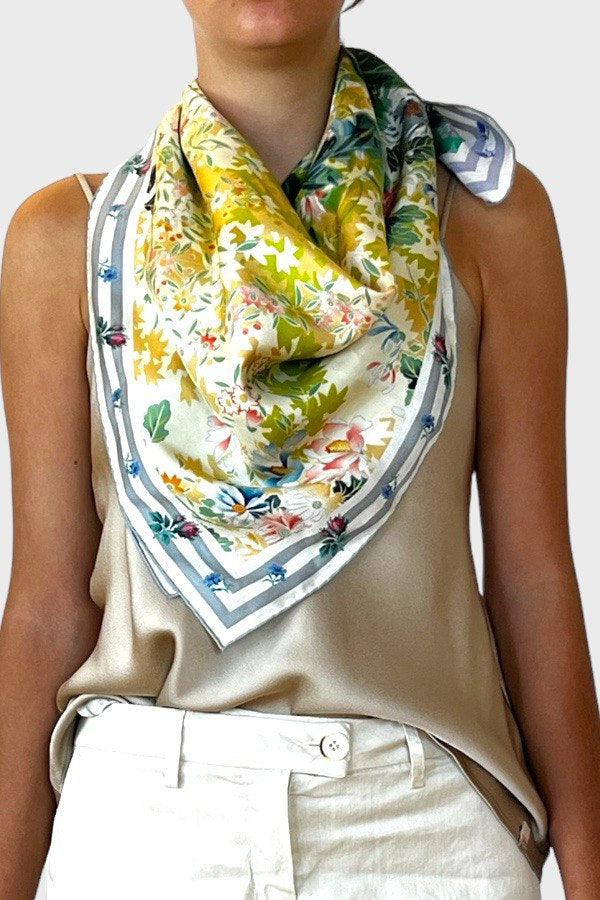 Foulard in seta double-face