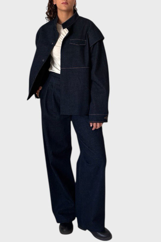 Giacca in denim oversize