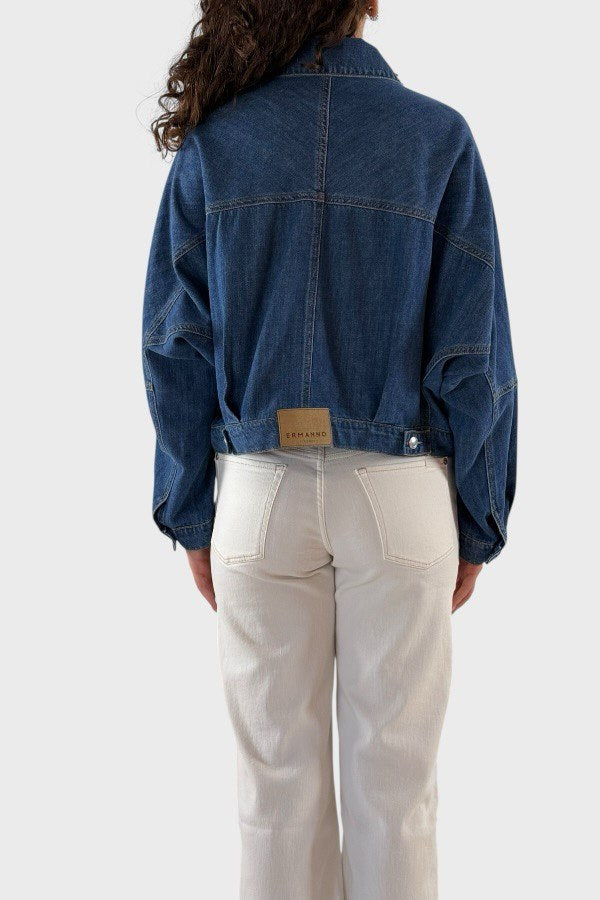 Giacca jeans con applicazioni gioiello
