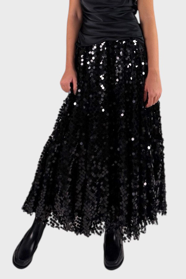 Gonna elegante con paillettes 1