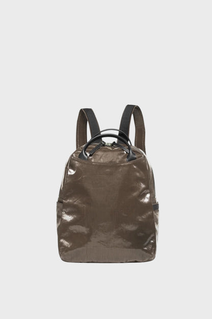 Zaino Jack Gomme Lami Chestnut in lino rivestito, vista frontale