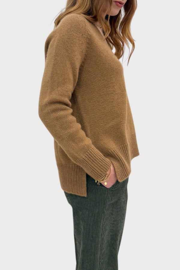 Maglione in cashmere scollo V