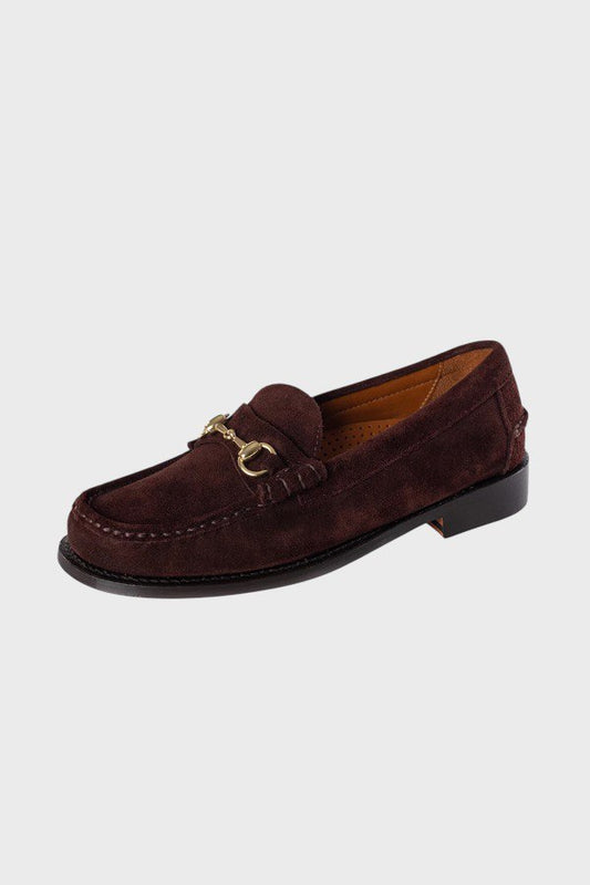 Scarpe in pelle scamosciata marrone 2