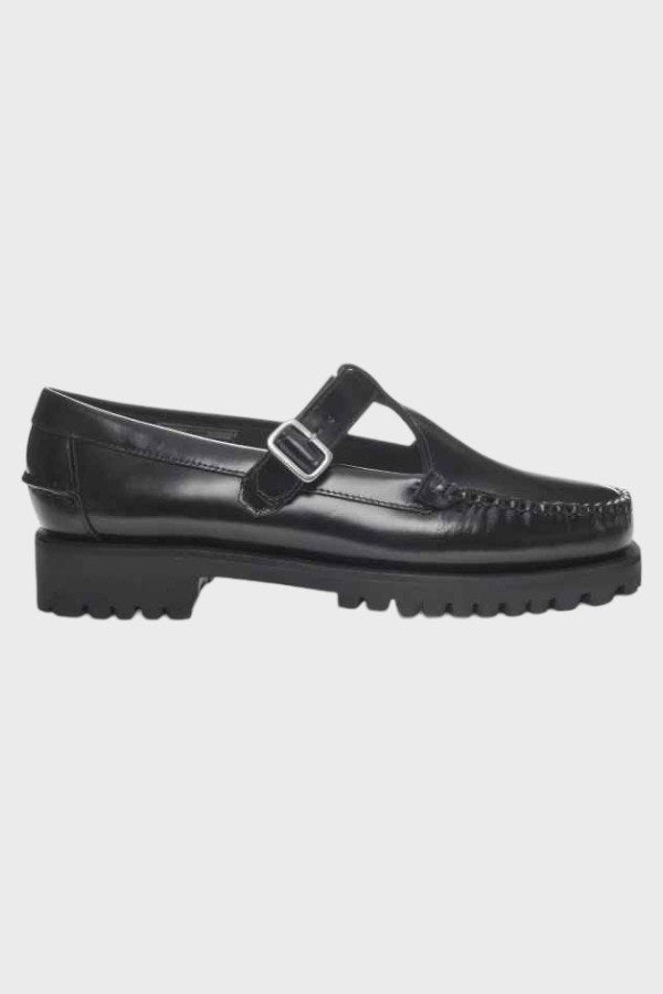 Mocassino nero Sebago Donna