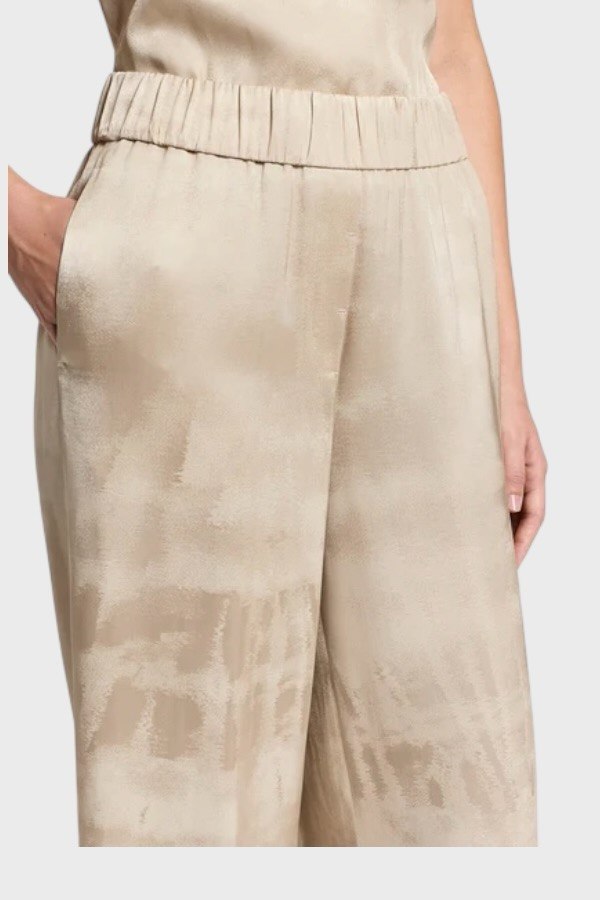 Pantalone Palazzo Peserico in Viscosa Jacquard 3