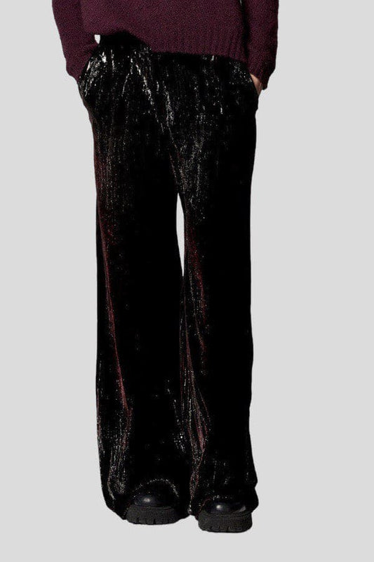 Pantaloni Avant Toi in velluto e lurex