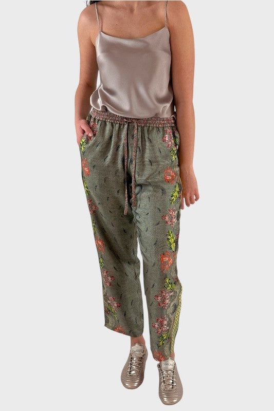 Pantaloni verde salvia Pierre Louis Mascia