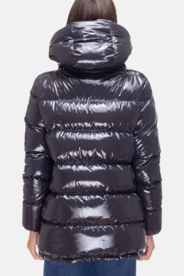 Herno Donna Piumino lucido Antracite 1