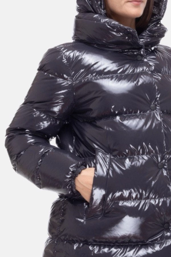Herno Donna Piumino lucido Antracite