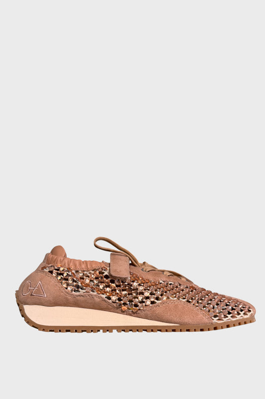 Scarpe scamosciate con swarosky