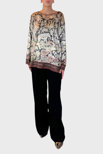 Camicia in Seta Floreale e Paisley