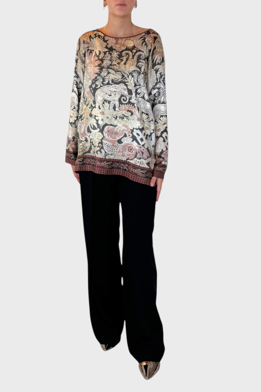 Camicia in Seta Floreale e Paisley