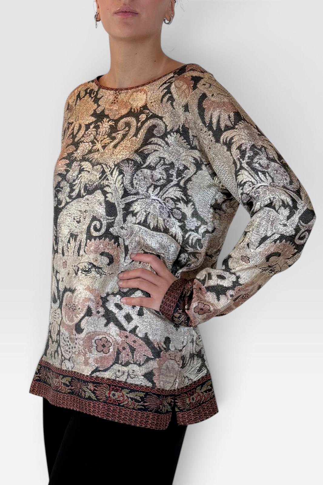 Camicia in Seta Floreale e Paisley