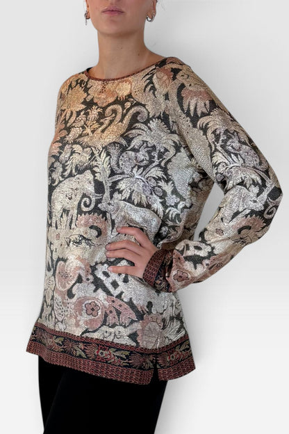 Camicia in Seta Floreale e Paisley