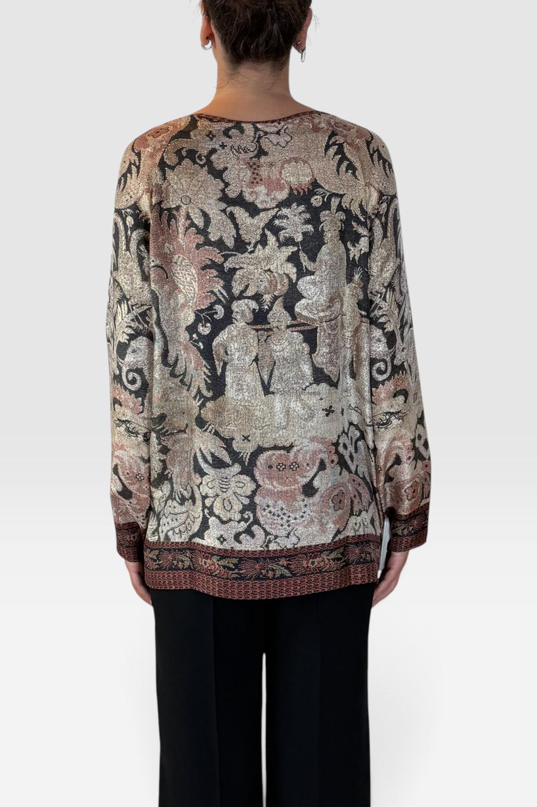 Camicia in Seta Floreale e Paisley