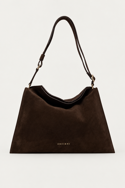 Trinity Midi in suede testa di moro - foto-1