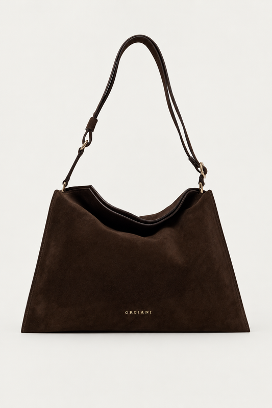 Trinity Midi in suede testa di moro - foto-1