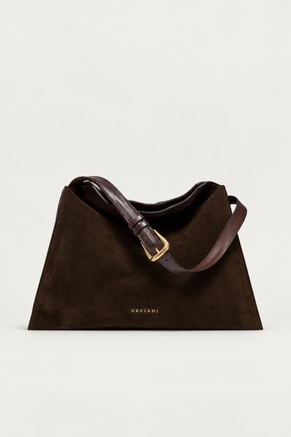 Trinity Midi in suede testa di moro - foto 2