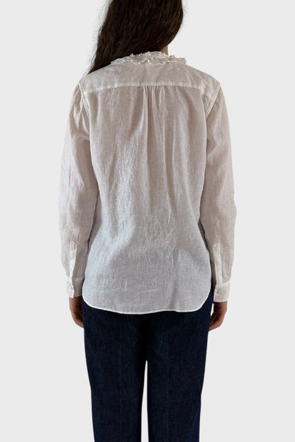 Camicia in lino bianca