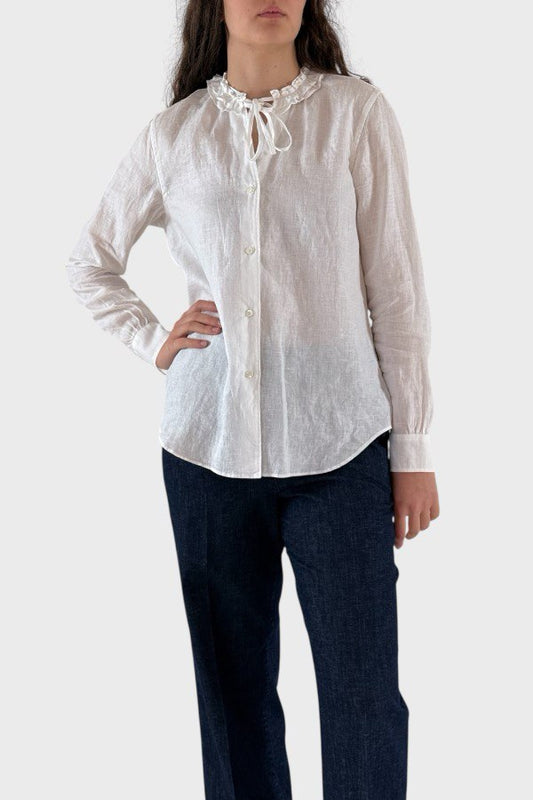 Camicia in lino bianca