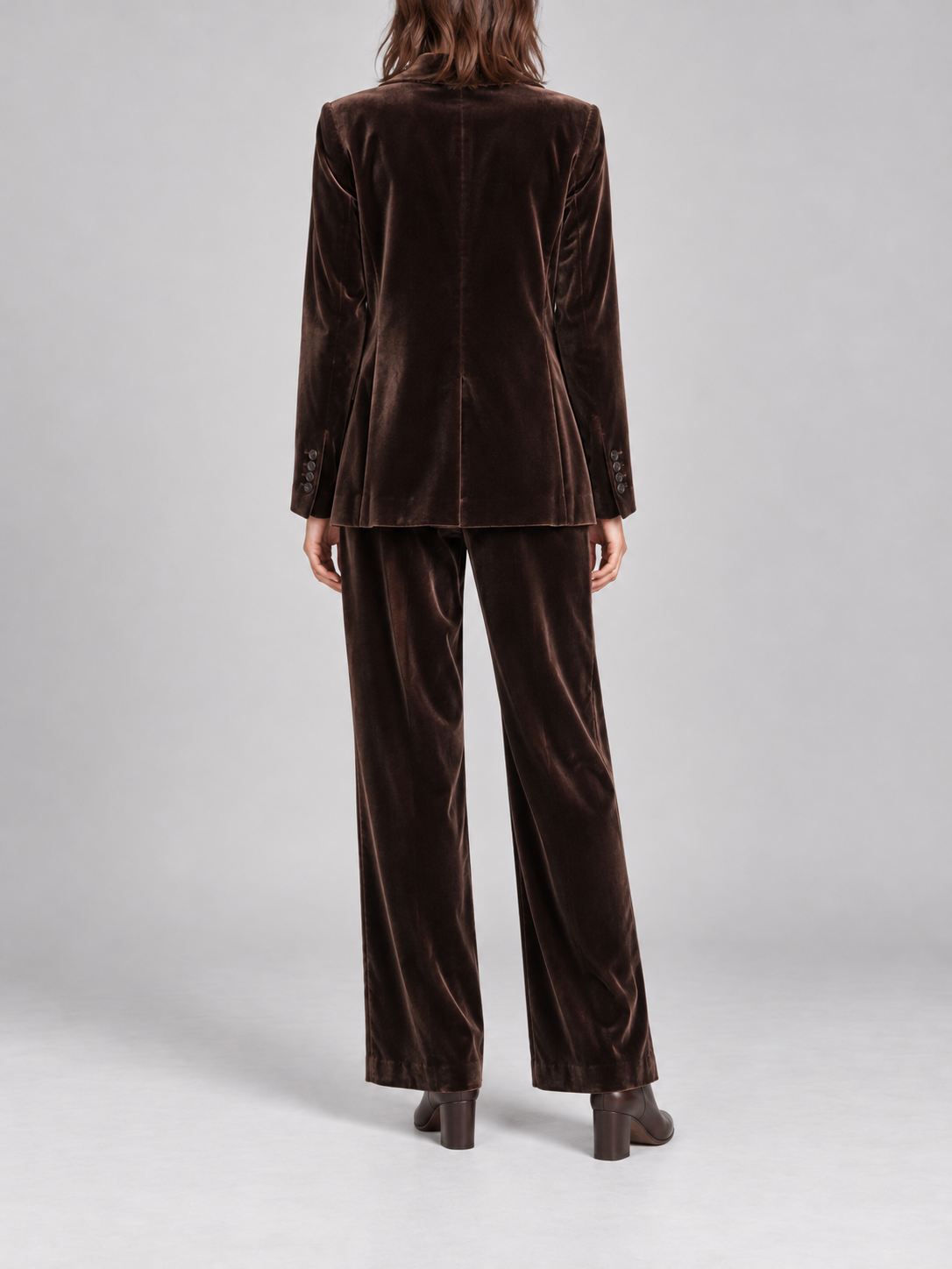Pantalone in velluto marrone