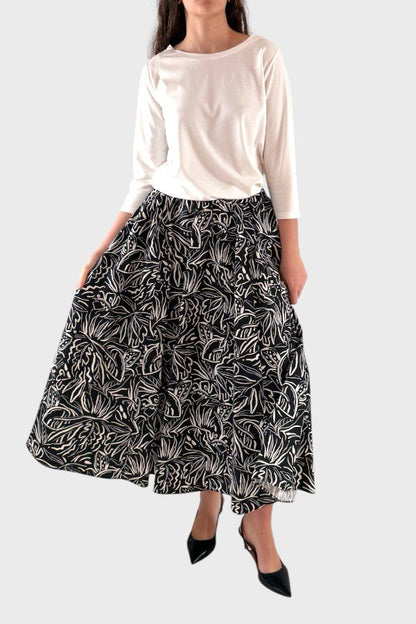 Gonna fantasia floreale