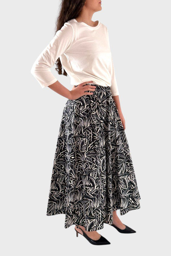 Gonna fantasia floreale