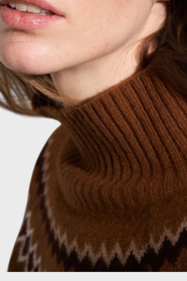 Maglione cashmere jacquard