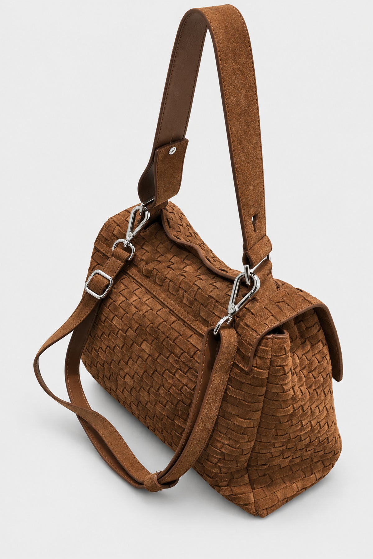 Sveva Media in suede intrecciato Cocoa - foto 2
