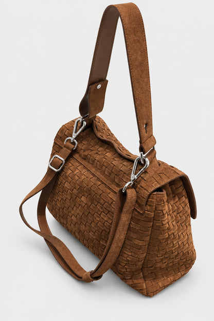 Sveva Media in suede intrecciato Cocoa - foto 2