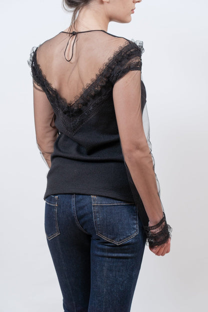 Maglia Scervino in Lana e Tulle 1