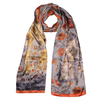 Foulard Fiori e Santi in seta artigianale 2