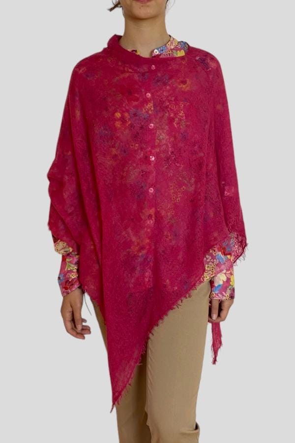 Stola in cashemere fuxia